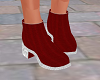 Red Slip On Boots