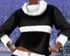 Sweater black and white