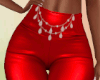 Red Satin Pants