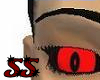 black/red evil eyes