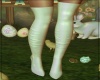 A^ Bad Bunny White Boots