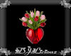 DJL-V Heart Vase Tulips