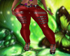 !B!Red Leather Pants