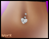 !Dia Heart Belly Ring!