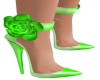Ivy Green Rose Heels