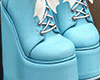 D- Blue Christmas Boots