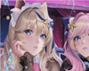 Framed Two Catgirls