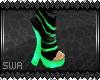 SWA}Tara Green Shoes