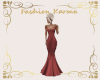 Red Fishtail Gown