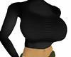 big breasted black top