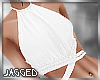 White wrapped halter top