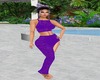 Purple Crochet Dress
