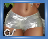 GS Silver Latex Shorts