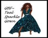 GBF~ Teal Sparkle Gown