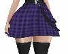 *S* Purple Plaid Skirt