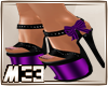 [M33]heels purple\bow
