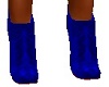 Blue ankle boots