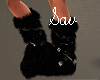 Black Fur Boots