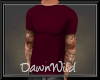 Burgundy Muscle Tee Tats