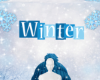Winter snowball face bg