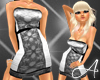 .A. Silver Lace Dress