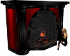 (AL)Red &Black Fireplace