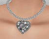 W! Diamond Heart Necklac