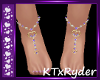 {KT} Jeweled Feet Purple