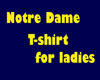 Notre Dame lady's T