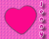 *J Hot Pink Heart