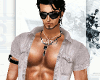 *MGray Tatto Open Shirt