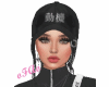 BLACK HAIR CAP