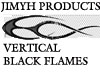 black flames