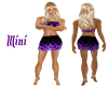 dark purple mini skirt