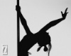 Sexy Pole Dance Cutout