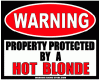 Warning Protected Sign