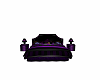 Purple&blk Bed set