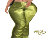Green Metallic Pants