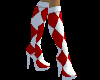 Red&White Diamond boots