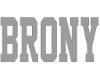 Brony Headsign Gray