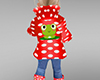 KIDS Red Frog Raincoat