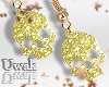 Khaki Skull Earrings
