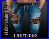 Tight Blue Jeans  Tatts 
