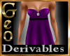 Geo Empire Gown derive