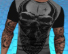 T-shirt Skull + tattoo
