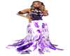 Purple Flowered Gown