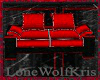 Avalon 2 Seat Couch Red