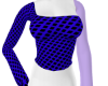 Blue Mesh Top