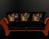 Orange Jack Daniel Couch