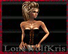 Black Corset Laced Brown